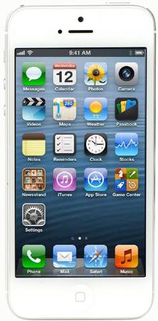 Смартфон Apple iPhone 5 64Gb White & Silver - Саянск